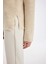 Regular Fit Bisiklet Yaka Simli Kumaş Triko Kazak D0405AX24WN 5