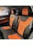 Chery Tiggo 8 Pro Araca Özel Oto Koltuk Kılıfı - Tay Tüyü ve Deri - 2 Adet Logo Nakışlı 4