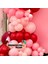 Balon Seti Deepred-Makaron Pembe-Pastel Pembe 100 Lü Balon Zinciri Seti 4