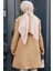 Kemerli Camel Tesettür Trençkot 61171C 3