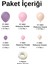 ^^ Doğum Günü Konsepti * Lavanta * Makaron Somon * Makaron Pembe * 60 Lı Balon Zinciri Parti Seti 2