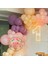 ^^ Doğum Günü Konsepti * Lavanta * Makaron Somon * Makaron Pembe * 60 Lı Balon Zinciri Parti Seti 3