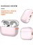 İkili Set Pro 2. Nesil Uyumlu Şeffaf Pembe Premium Kulaklık Kılıfı ve Beyaz Silikon Kulaklık İpi 3