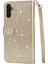 Samsung Galaxy A05 Glitter Cüzdan Kılıf Kart Tutucu Için Fermuarlı Cebi Durumda (Yurt Dışından) 4