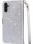 Samsung Galaxy A05 Glitter Cüzdan Kılıf Kart Tutucu Için Fermuarlı Cebi Durumda (Yurt Dışından) 4