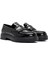 Kadın Siyah Rugan Deri Makosen Loafer 24WFD183916 3