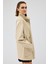 Dalida Kadın Krem Oversize Deri Ceket 24WGD5212U4 4