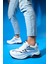 Buren Beyaz-Gri Kadın Kalın Taban Spor Sneakers 1
