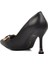 PC-54021 Siyah Kadın Topuklu Ayakkabı 4