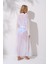Bağlamalı Uzun Kaftan Tunik Beyaz 241812 2