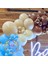 ^^ Doğum Günü Konsepti * Çikolata Kahve * Deniz Kumu * Makaron Mavi * 60 Lı Balon Zinciri Parti Seti 3