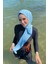 Shawl Kadın Bebe Mavisi Sandy Kumaş Hazır Şal 1