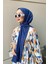 Shawl Kadın Indigo Sandy Kumaş Hazır Şal 2