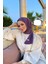 Shawl Kadın Lavanta Çıtçıtlı Hazır Şal 1