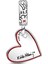 Line Art Heart Keith Harring Charm 925 Ayar Gümüş 3