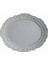 Gül Çiçek Yaprak Dekorlu 40CM Oval Tepsi Silikon Kalıp K-548 1
