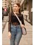 Gri K8 Düz Postacı Model 3 Bölmeli Askılı Günlük Unisex Kol ve Omuz Çantası U:28 E:35 G:7 3