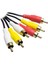 POWERMASTER 3 RCA + 3 RCA 1.5 METRE TOS TOS STANDART RCA KABLO 1