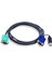 USB KVM (Keyboard/Video Monitor/Mouse) Switch İçin Kablo, 3 metre, 1 x 15 pin SPHD erkek 1 x Monitör 15 pin HDB erkek, 1 x Klavye / Mouse USB A erkek 1