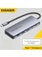 7'in 1'i M.2 Ssd Fonksiyonlu Hub Çoklayıcı Switch Süper Hızlı 10Gbps Type-C Pd 100W Type-C Usb3.2 Gen2 Usb 2.0 Sd Kart TF Kart CE/FC/ROHS Lisanslı 3