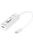 USB 2.0 Tip C 3 Port Hub, Kart Okuyucu, 3 x USB 2.0. 1 x Sd, 1 x Microsd Kart Yuvası, Alüminyum 1
