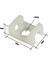 Vidalı Kroşe 23 x 16 x Ø10MM - Beyaz - 50 Adet 2