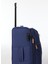 Lacivert Unisex 41X67X26 cm Orta Boy Çekçekli Kumaş Valiz 028 Orta 4
