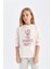 Kız Çocuk Pijama Takım Baskılı Uzun Kollu Üst Beli Lastikli Uzun Alt D3740A824AU 4