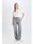 90's Wide Leg Yüksek Bel Uzun Jean Yıkamalı Pantolon D6835AX24AU 3
