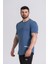 Erkek Spor T-Shirt | T-Shirt | Workout Tanktop | Indigo | Never Give Up | 1