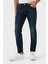 Streç Pamuklu Slim Fit Normal Bel Dar Paça Jeans Erkek Kot Pantolon MDT2500 PDE004N 14BP 1
