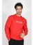 Jeffrey Erkek O Yaka Sweatshirt Kırmızı 2