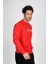 Jeffrey Erkek O Yaka Sweatshirt Kırmızı 3