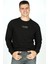 Luken Erkek O Yaka Sweatshirt Siyah 2