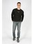 Frose Erkek O Yaka Sweatshirt Siyah 1