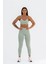 Dikişsiz Spor Tayt | Mint | Seamles Leggings | İnce Fitilli | 2