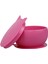 Kitten Vakum Tabanlı Kapaklı Silikon Kase BubbleGum Pink 1