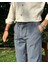 Erkek, Beli Lastikli, Diagonel Kumaş, Old Money Culture, Duble Paça, Regular Fit Pantolon 24INP291 4