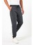 Kalın Antrasit Erkek Eşofman Altı Jogger Arka Cepli Lastik Paça Regular Fit Şardonsuz 1