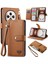 Oppo Oppo 12F Cüzdan Aşk Darbeye Deri Kılıf Fermuar Için Flip Case (Yurt Dışından) 5