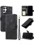 Samsung Galaxy S24 Ultra Cüzdan Kart Yuvaları Için Flip Case Bilek Kayışı Pu (Yurt Dışından) 5