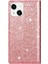 IPhone 14 Artı Pu Deri Manyetik Kapatma Kartı Için Glitter Flip Case (Yurt Dışından) 3