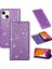 IPhone 14 Artı Pu Deri Manyetik Kapatma Kartı Için Glitter Flip Case (Yurt Dışından) 1