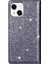 IPhone 14 Için Glitter Flip Case Pu Deri Kart Tutucu Manyetik Kapatma (Yurt Dışından) 3