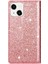 IPhone 15 Için Glitter Flip Case Artı Kart Tutucu Flip Case Cüzdan Pu (Yurt Dışından) 3