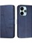 Poco M6 4g Yan Toka Için Flip Case Tam Koruma Kartı Pu (Yurt Dışından) 1