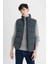 Su İtici Slim Fit Şişme Yelek Dar Kesim Dik Yaka Fermuarlı Cepli C5630AX24WN 4