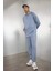 Mavi DeFactoFit Standart Fit Kapüşonlu Cepli Sporcu Sweatshirt C9171AX24AU 2