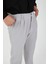 Fitilli Baggy Kalıp Erkek Pantolon - Gri 7