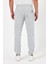 Kalın Gri Erkek Eşofman Altı Jogger Arka Cepli Lastik Paça Regular Fit Şardonsuz 3